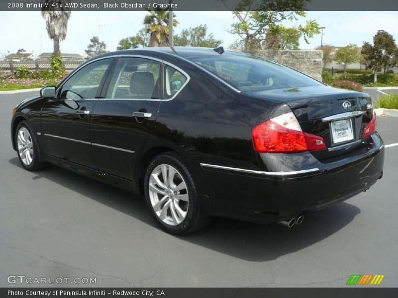 Black Obsidian / Graphite 2008 Infiniti M 45x AWD Sedan