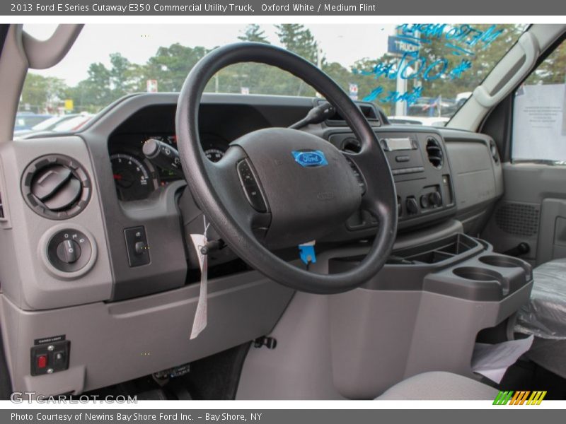 Oxford White / Medium Flint 2013 Ford E Series Cutaway E350 Commercial Utility Truck