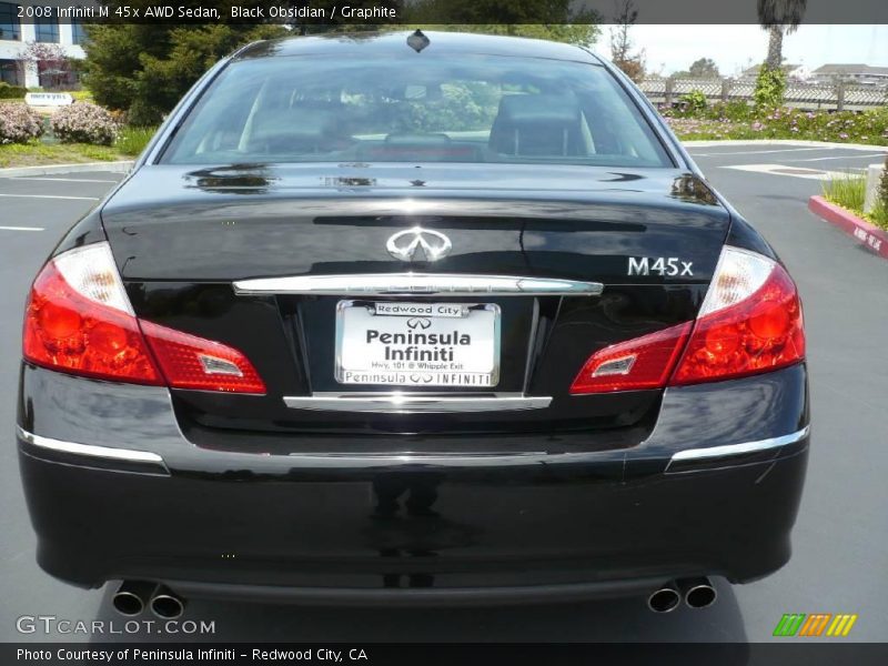 Black Obsidian / Graphite 2008 Infiniti M 45x AWD Sedan