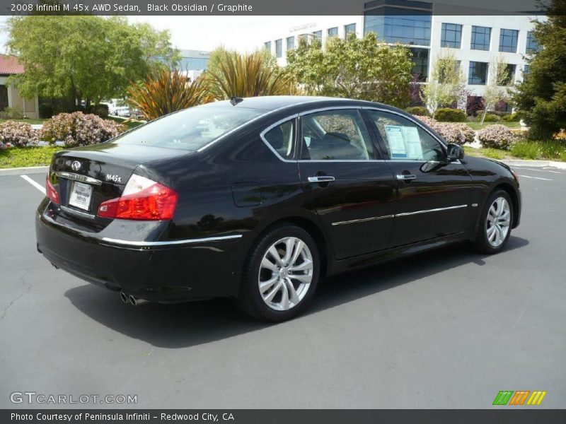 Black Obsidian / Graphite 2008 Infiniti M 45x AWD Sedan