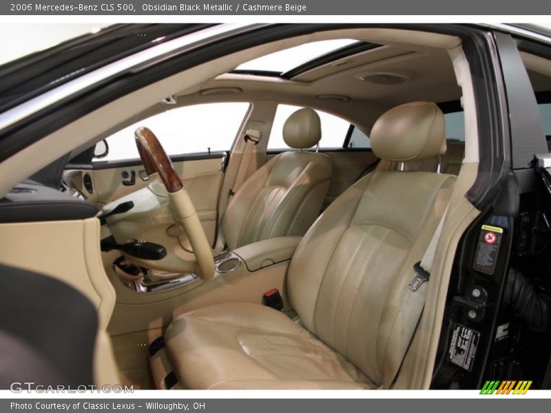 Obsidian Black Metallic / Cashmere Beige 2006 Mercedes-Benz CLS 500