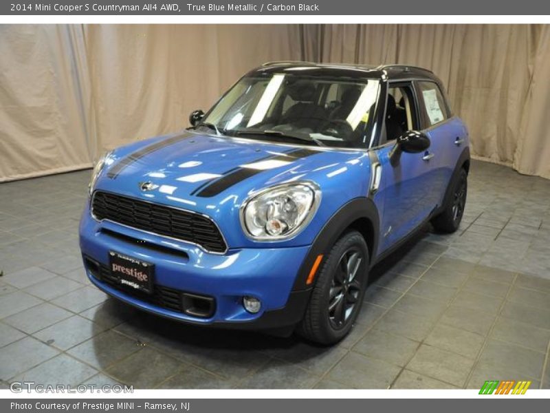 True Blue Metallic / Carbon Black 2014 Mini Cooper S Countryman All4 AWD
