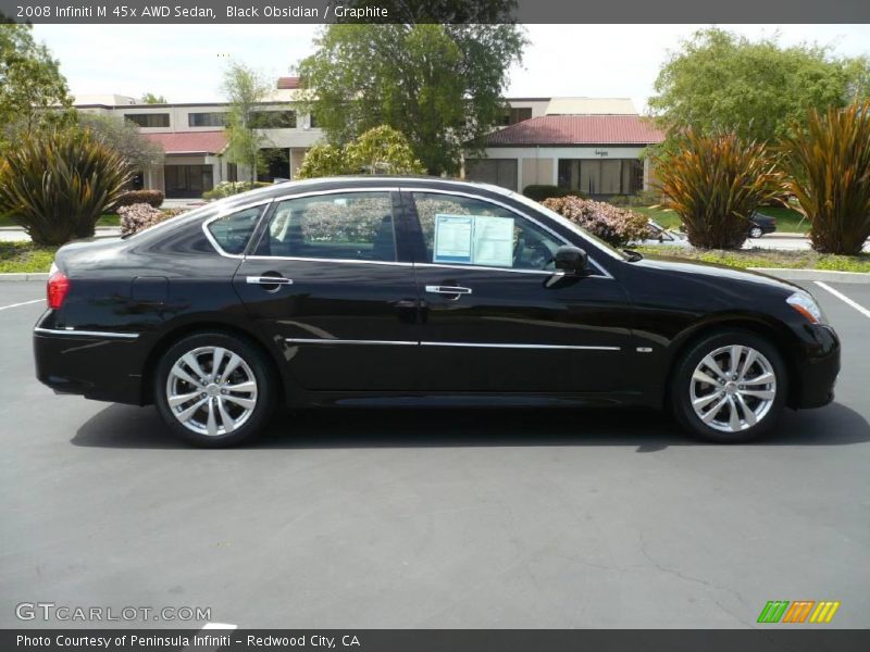 Black Obsidian / Graphite 2008 Infiniti M 45x AWD Sedan