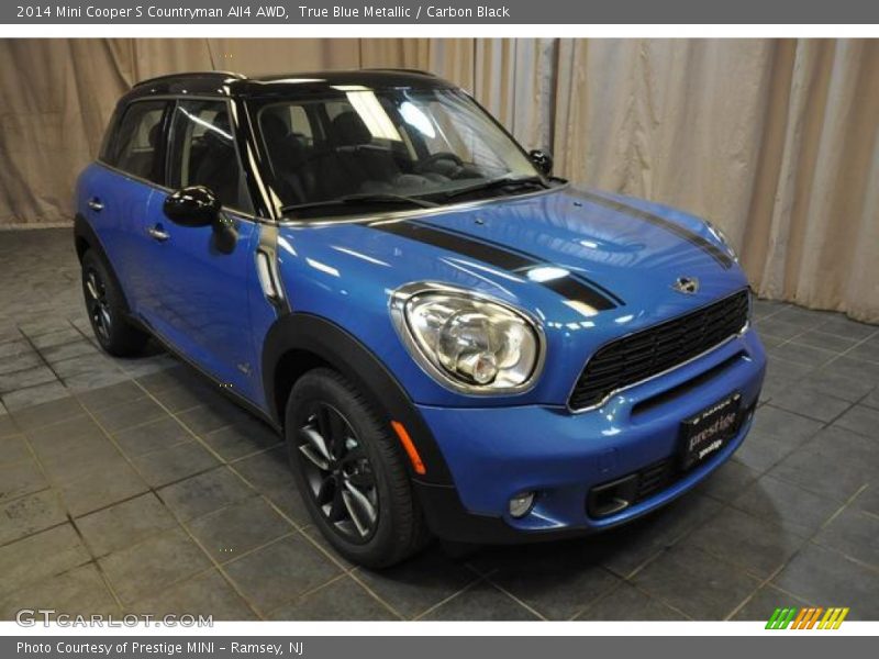 True Blue Metallic / Carbon Black 2014 Mini Cooper S Countryman All4 AWD
