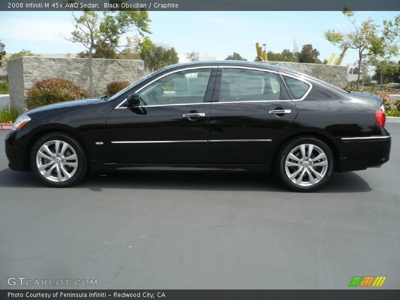 Black Obsidian / Graphite 2008 Infiniti M 45x AWD Sedan