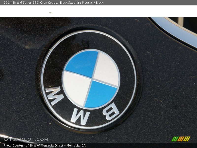 Black Sapphire Metallic / Black 2014 BMW 6 Series 650i Gran Coupe