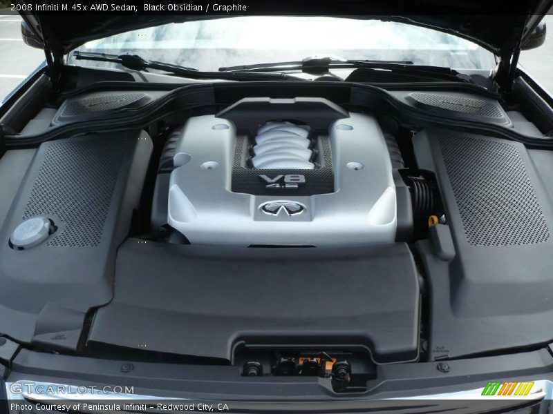 Black Obsidian / Graphite 2008 Infiniti M 45x AWD Sedan