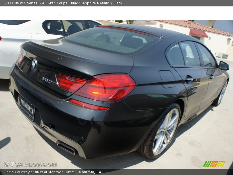Black Sapphire Metallic / Black 2014 BMW 6 Series 650i Gran Coupe