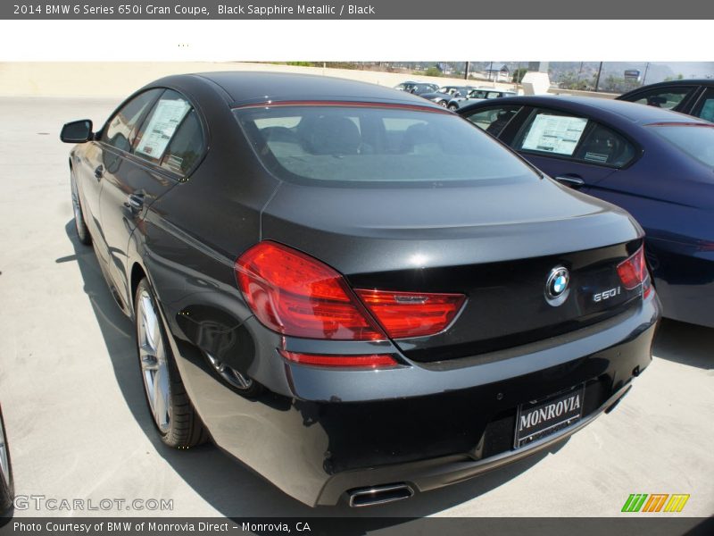 Black Sapphire Metallic / Black 2014 BMW 6 Series 650i Gran Coupe