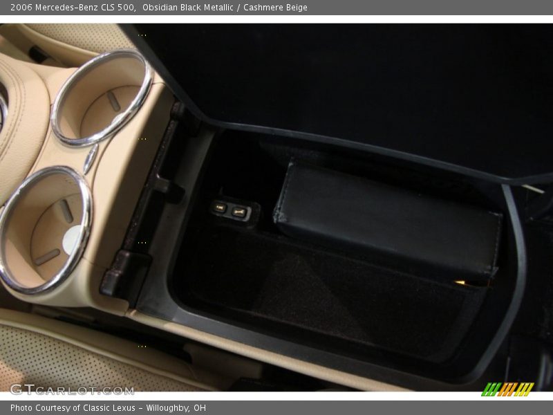 Obsidian Black Metallic / Cashmere Beige 2006 Mercedes-Benz CLS 500