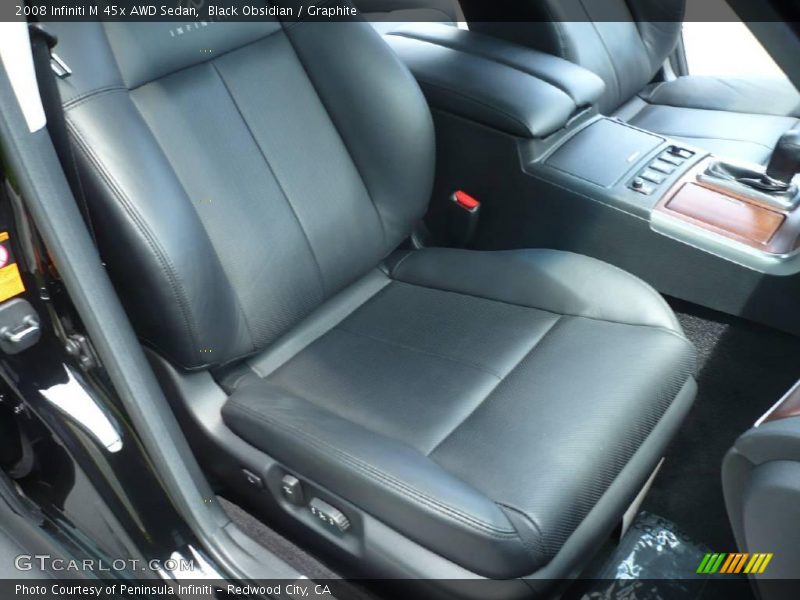 Black Obsidian / Graphite 2008 Infiniti M 45x AWD Sedan