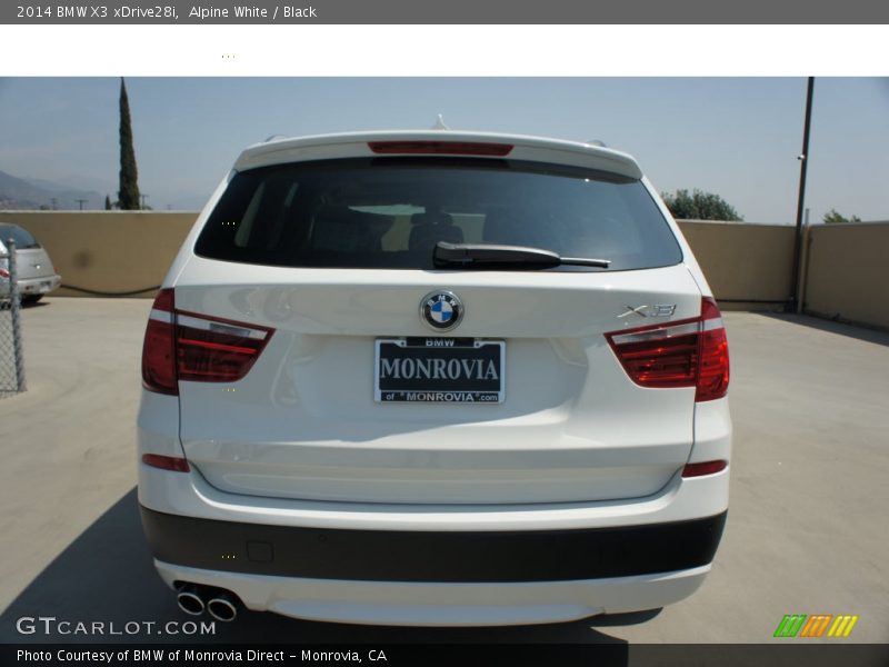 Alpine White / Black 2014 BMW X3 xDrive28i