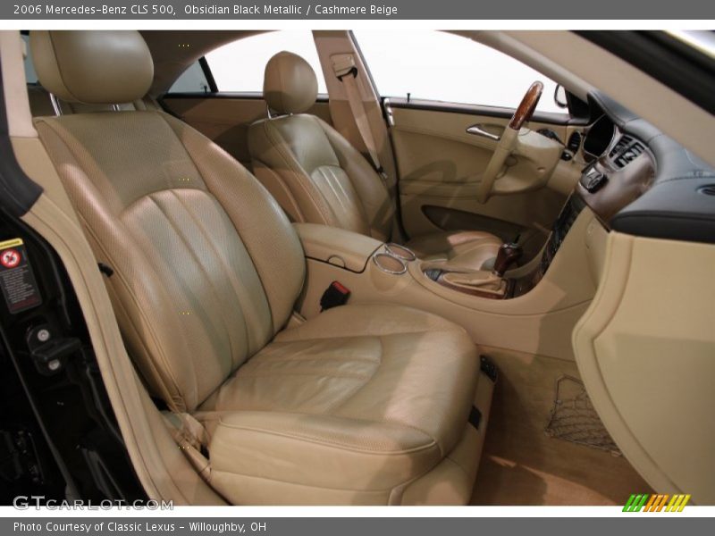Obsidian Black Metallic / Cashmere Beige 2006 Mercedes-Benz CLS 500