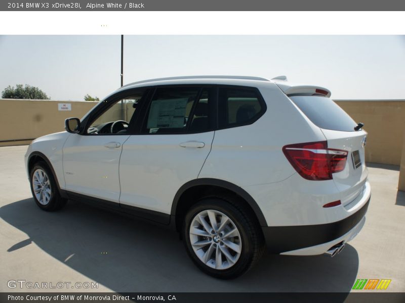 Alpine White / Black 2014 BMW X3 xDrive28i