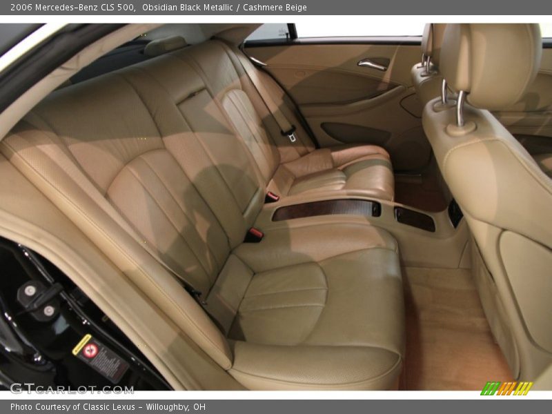 Obsidian Black Metallic / Cashmere Beige 2006 Mercedes-Benz CLS 500