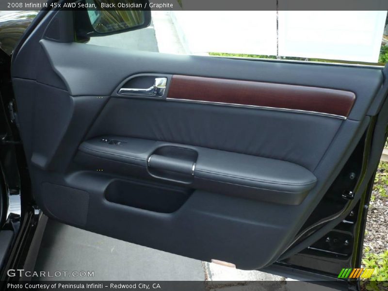 Black Obsidian / Graphite 2008 Infiniti M 45x AWD Sedan
