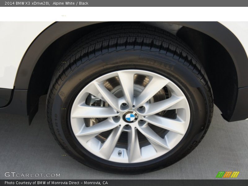 Alpine White / Black 2014 BMW X3 xDrive28i