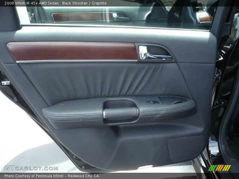 Black Obsidian / Graphite 2008 Infiniti M 45x AWD Sedan