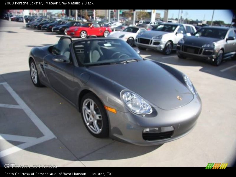 Meteor Grey Metallic / Black 2008 Porsche Boxster