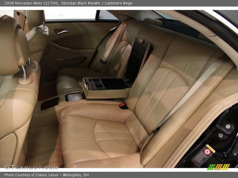 Obsidian Black Metallic / Cashmere Beige 2006 Mercedes-Benz CLS 500