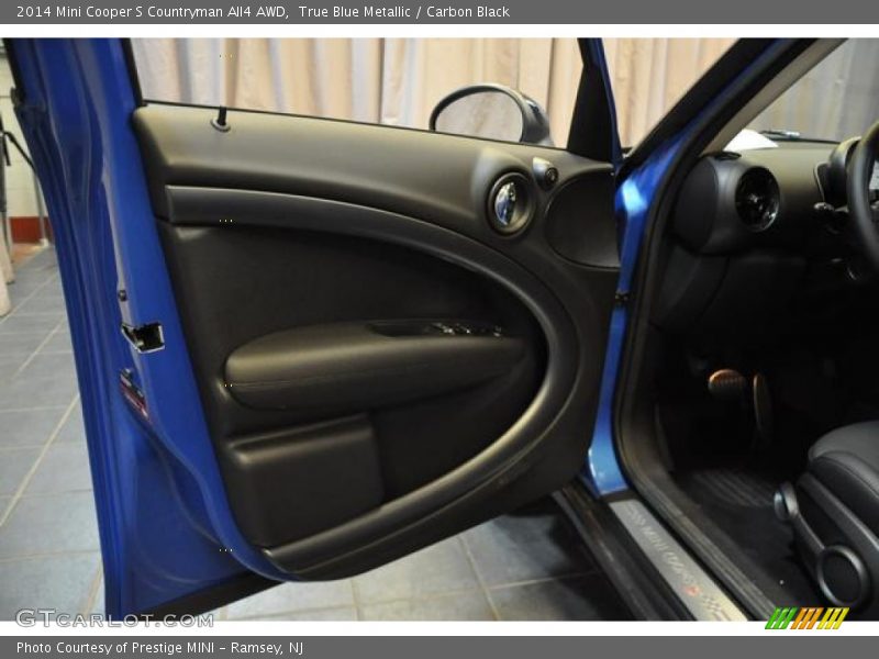 True Blue Metallic / Carbon Black 2014 Mini Cooper S Countryman All4 AWD