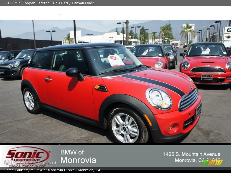 Chili Red / Carbon Black 2013 Mini Cooper Hardtop