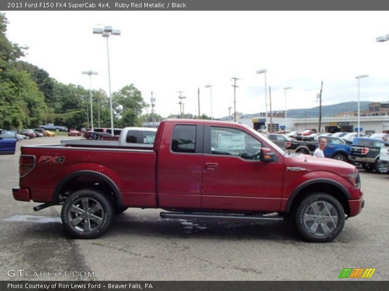 Ruby Red Metallic / Black 2013 Ford F150 FX4 SuperCab 4x4
