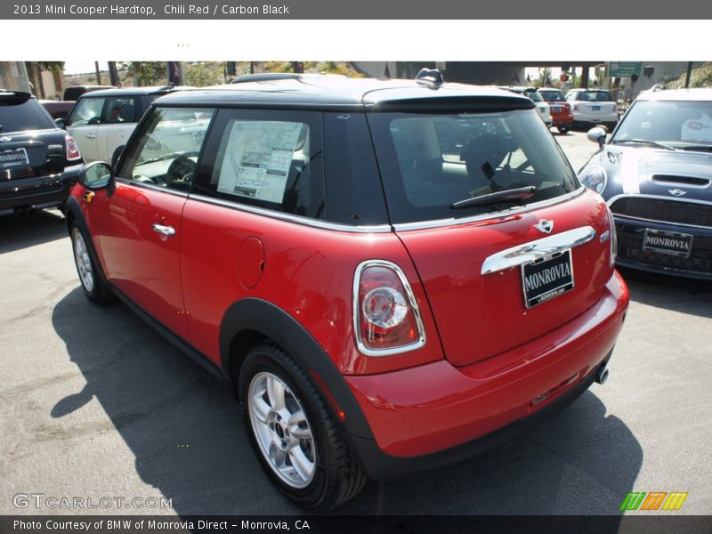 Chili Red / Carbon Black 2013 Mini Cooper Hardtop