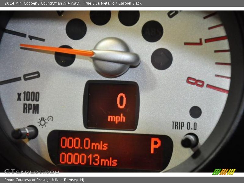 True Blue Metallic / Carbon Black 2014 Mini Cooper S Countryman All4 AWD