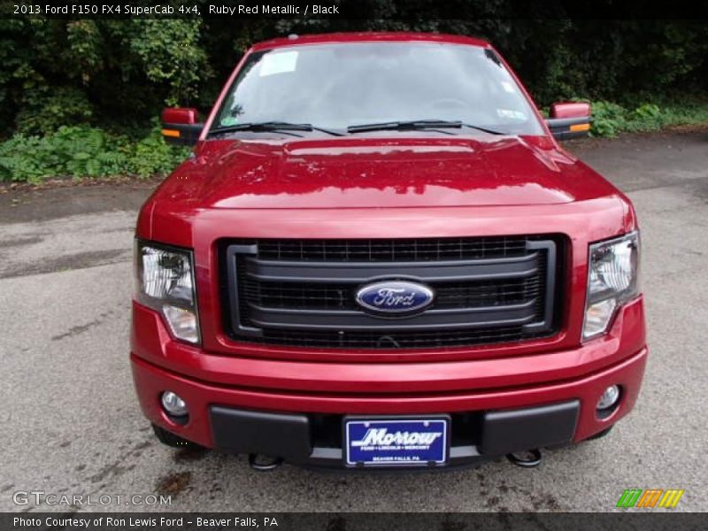 Ruby Red Metallic / Black 2013 Ford F150 FX4 SuperCab 4x4