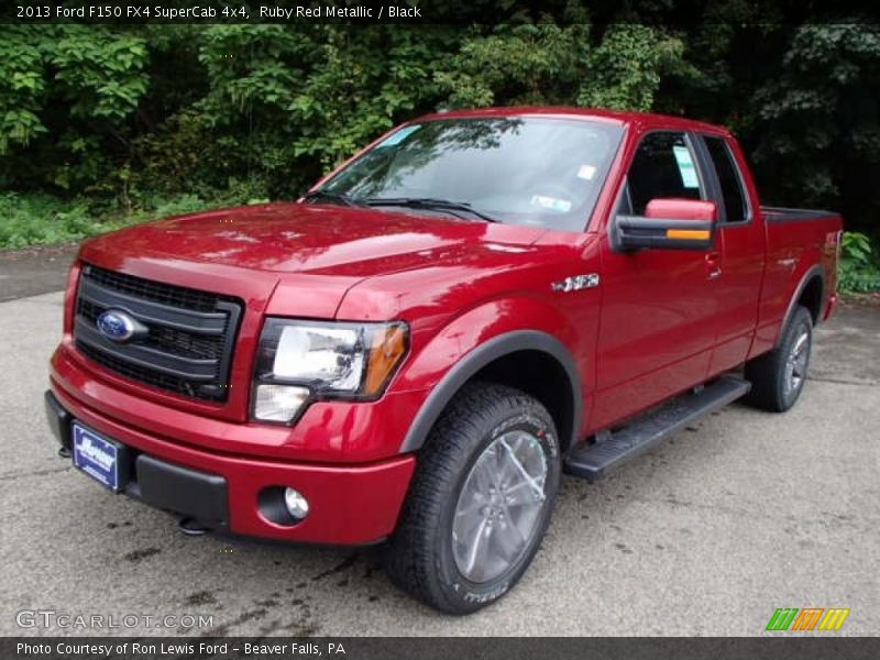 Ruby Red Metallic / Black 2013 Ford F150 FX4 SuperCab 4x4