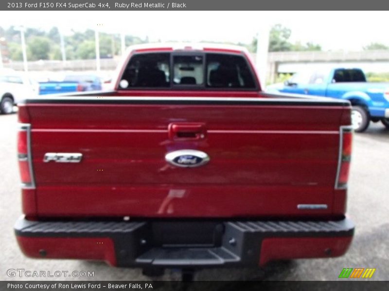 Ruby Red Metallic / Black 2013 Ford F150 FX4 SuperCab 4x4