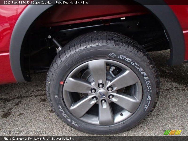 Ruby Red Metallic / Black 2013 Ford F150 FX4 SuperCab 4x4