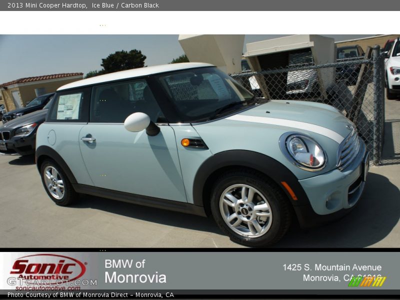 Ice Blue / Carbon Black 2013 Mini Cooper Hardtop