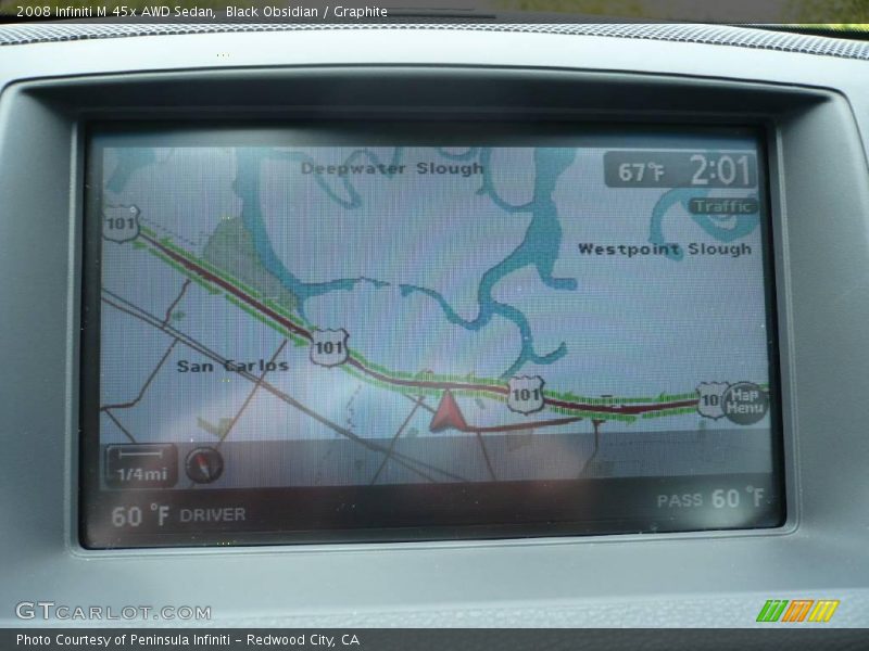 Black Obsidian / Graphite 2008 Infiniti M 45x AWD Sedan