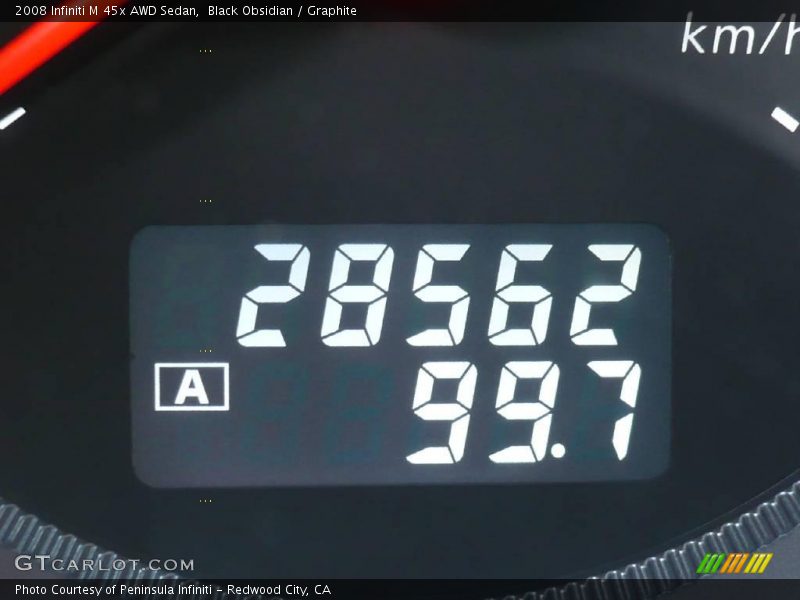 Black Obsidian / Graphite 2008 Infiniti M 45x AWD Sedan