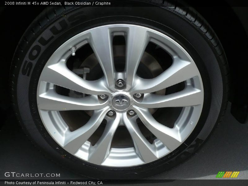 Black Obsidian / Graphite 2008 Infiniti M 45x AWD Sedan