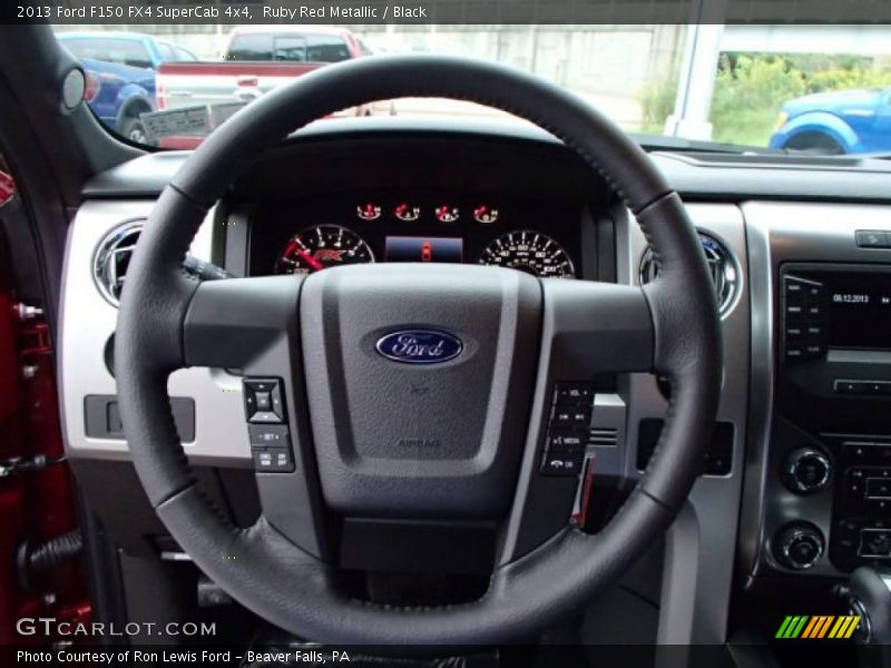 Ruby Red Metallic / Black 2013 Ford F150 FX4 SuperCab 4x4