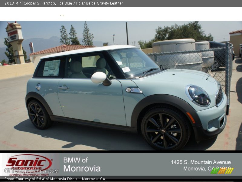 Ice Blue / Polar Beige Gravity Leather 2013 Mini Cooper S Hardtop