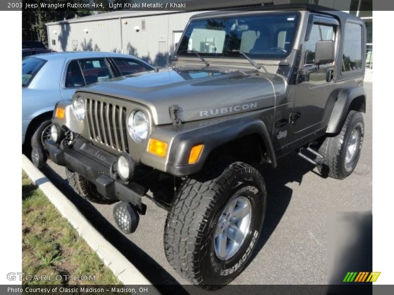Light Khaki Metallic / Khaki 2003 Jeep Wrangler Rubicon 4x4