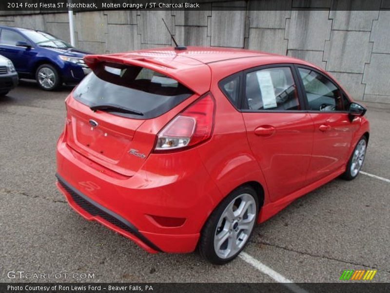 Molten Orange / ST Charcoal Black 2014 Ford Fiesta ST Hatchback