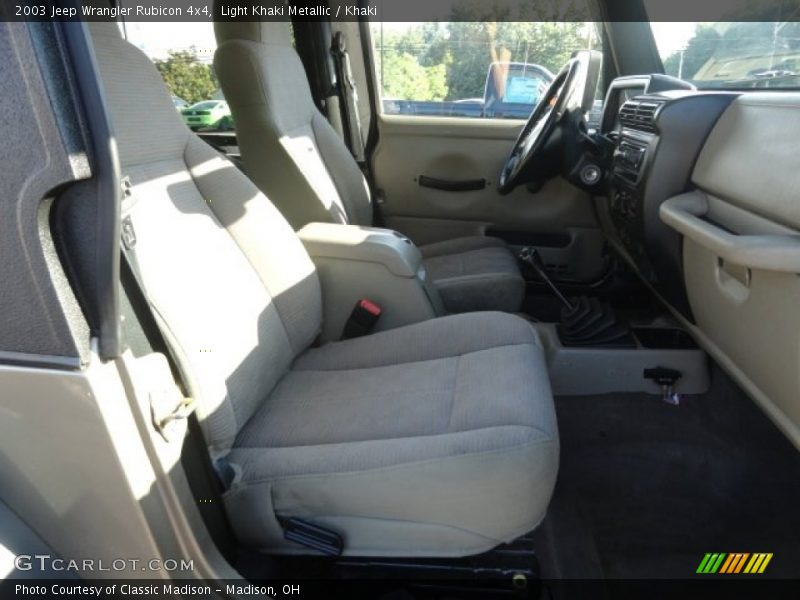 Light Khaki Metallic / Khaki 2003 Jeep Wrangler Rubicon 4x4