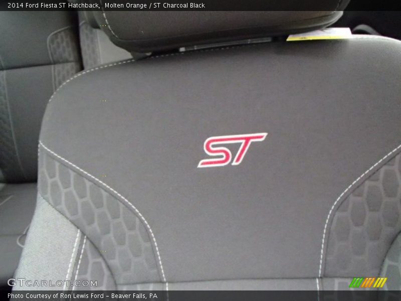 Molten Orange / ST Charcoal Black 2014 Ford Fiesta ST Hatchback