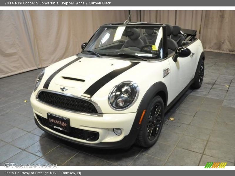 Pepper White / Carbon Black 2014 Mini Cooper S Convertible