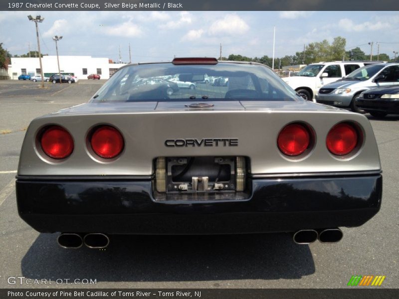 Silver Beige Metallic / Black 1987 Chevrolet Corvette Coupe