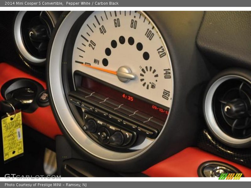 Pepper White / Carbon Black 2014 Mini Cooper S Convertible