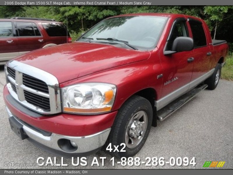 Inferno Red Crystal Pearl / Medium Slate Gray 2006 Dodge Ram 1500 SLT Mega Cab