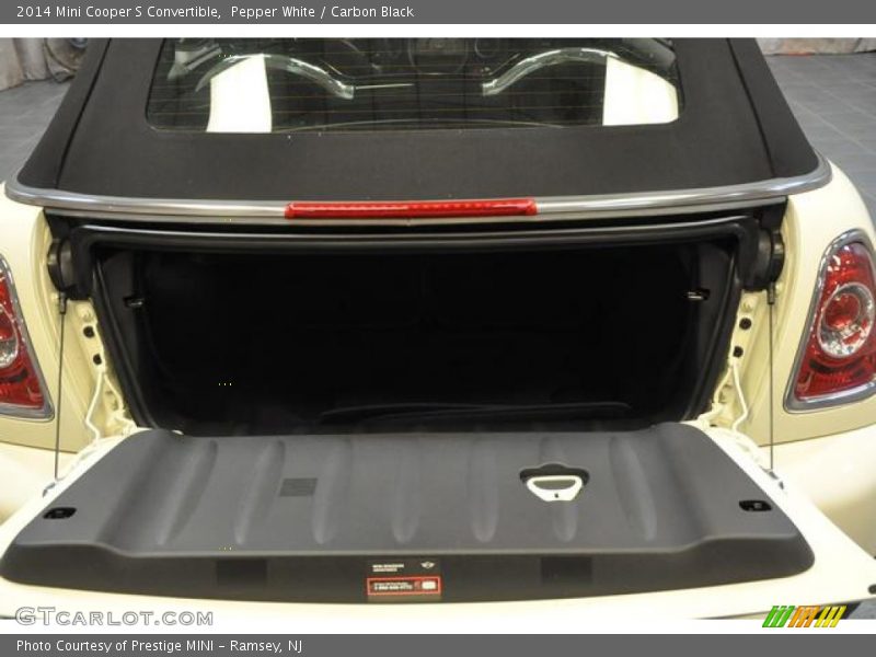 Pepper White / Carbon Black 2014 Mini Cooper S Convertible