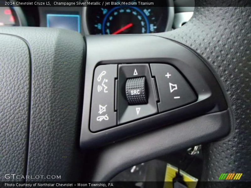 Champagne Silver Metallic / Jet Black/Medium Titanium 2014 Chevrolet Cruze LS
