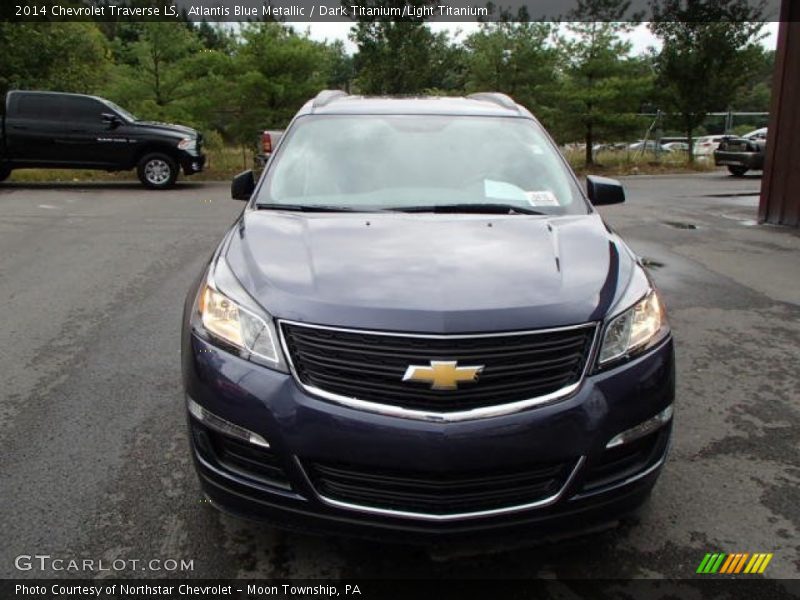 Atlantis Blue Metallic / Dark Titanium/Light Titanium 2014 Chevrolet Traverse LS